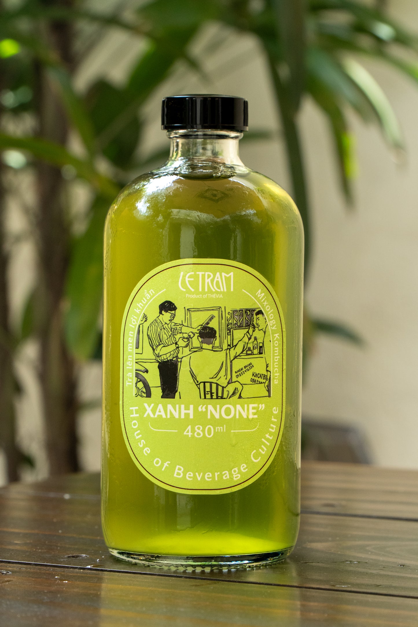 Kombucha XANH "NONE" - size L 480ml